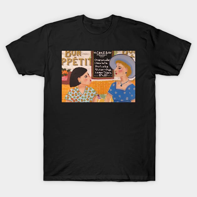 bon appetit ladies T-Shirt by janestallwood